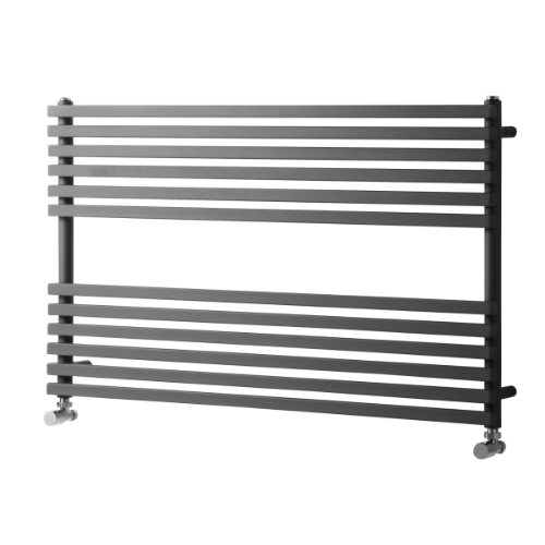 Towelrads Oxfordshire Horizontal Towel Rail - 600mm x 1000mm - Anthracite (Textured) - 120975