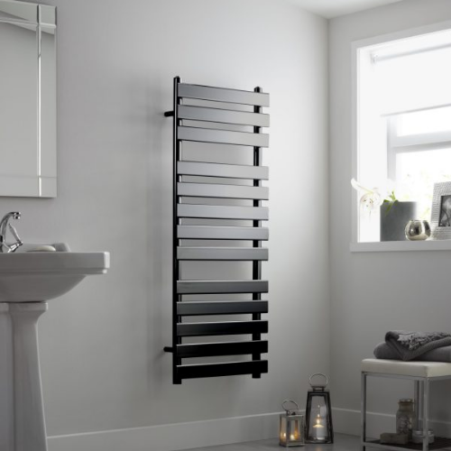 Towelrads Perlo Towel Rail - 800mm x 500mm - Black - 120800