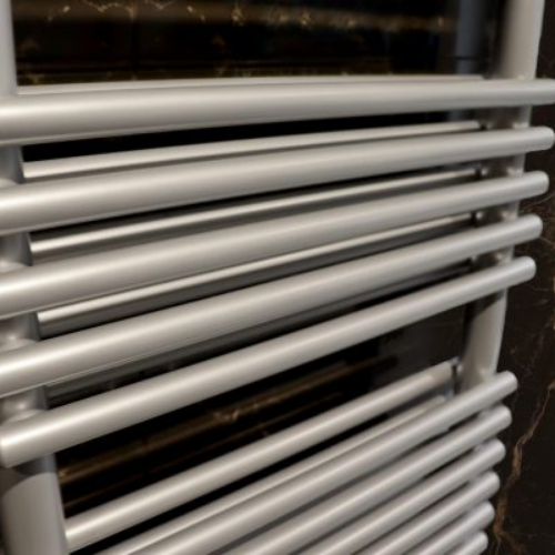 Towelrads Pisa Plus Towel Rail - 1200mm x 500mm - Pearl Silver - 170087