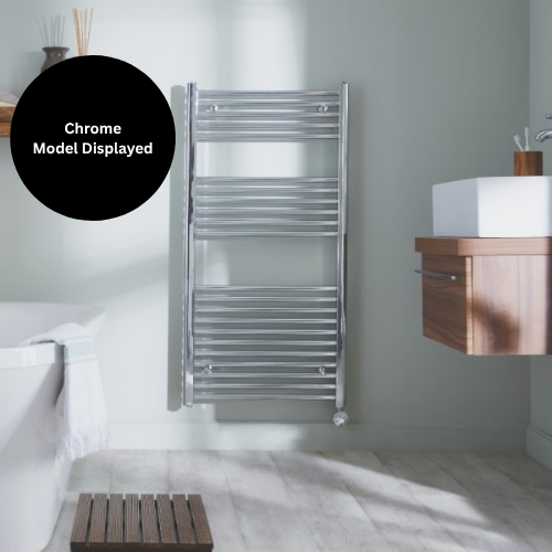 Towelrads Richmond Electric Thermostatic Towel Rail - 1186mm x 450mm - White - 136012
