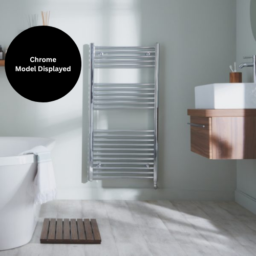 Towelrads Richmond Electric Non-Thermostatic Towel Rail - 1186mm x 450mm - White - 136076