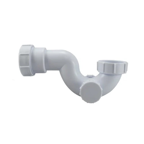 Plastic Bath Trap with Cleaning Eye - 1 1/2" x 3/4"