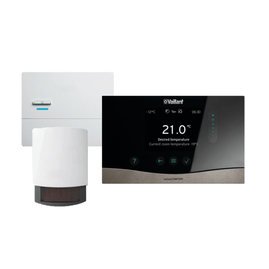 Vaillant VRC720F sensoCOMFORT Wireless RF Multi-Zone Room Thermostat with Outdoor Sensor - 0010036820