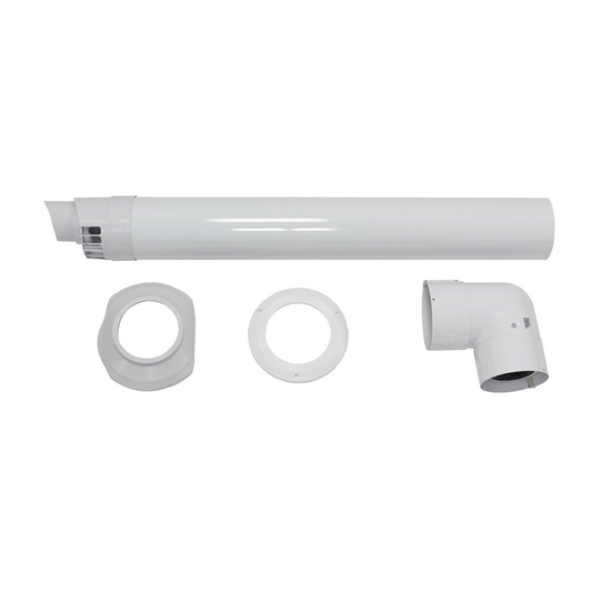 Vaillant Horizontal Flue with Elbow & Terminal - 80/125 - 303209