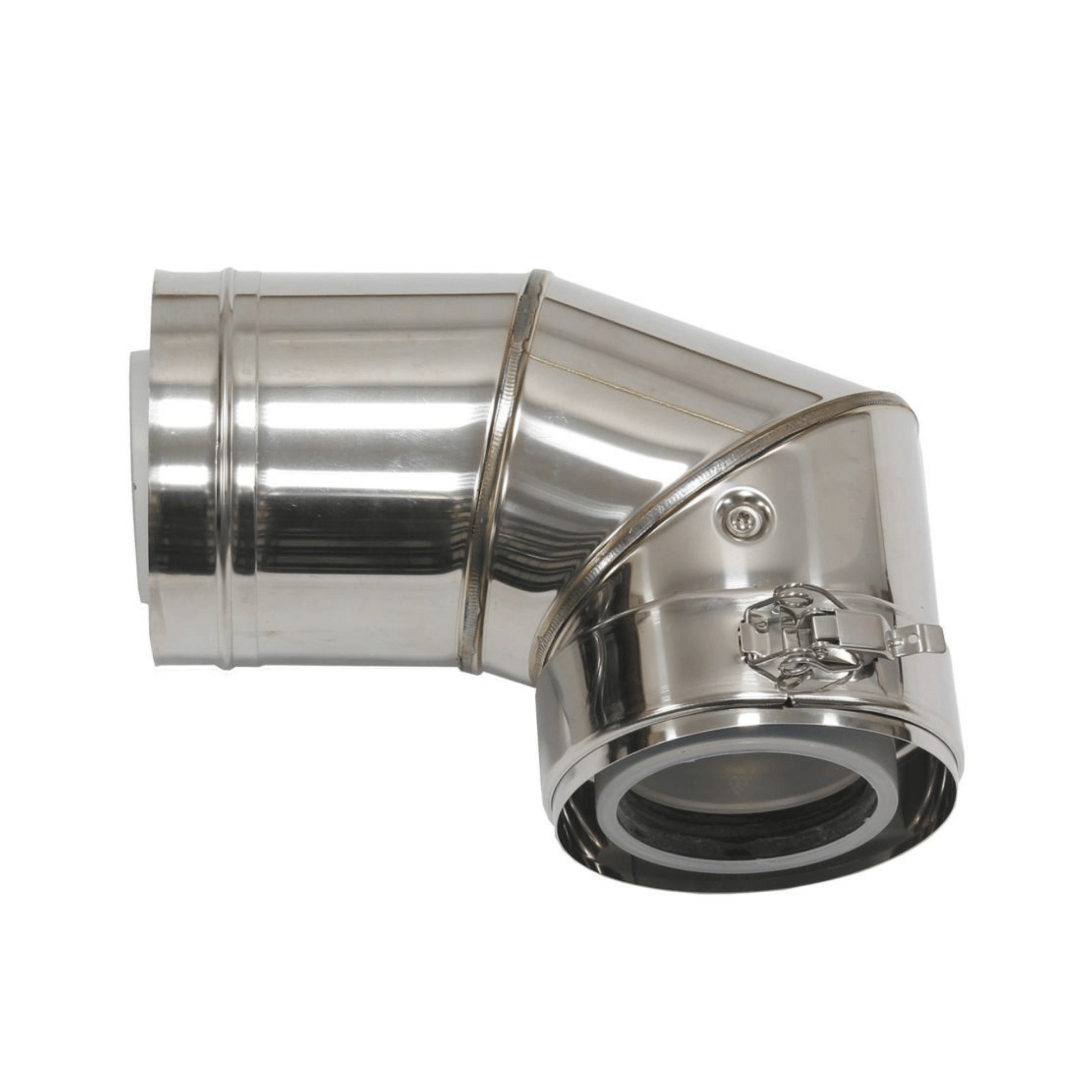 Vaillant 87 Degree Plume Bend - 80/125 - Stainless Steel Facade - 0020042756