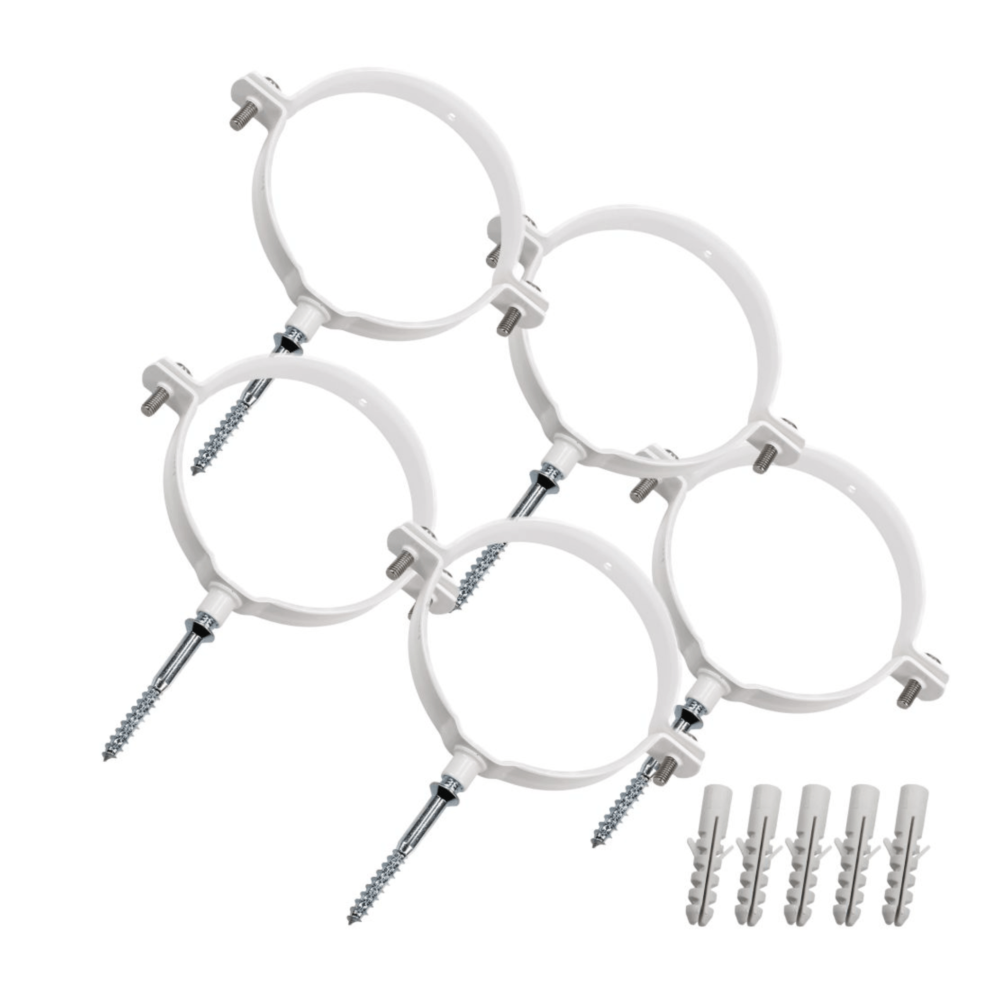 Vaillant Pipe Support Flue Clips - Pack of 5 - 125mm - 303616