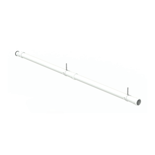 Vaillant Balcony Flue Kit - White - 0010047862