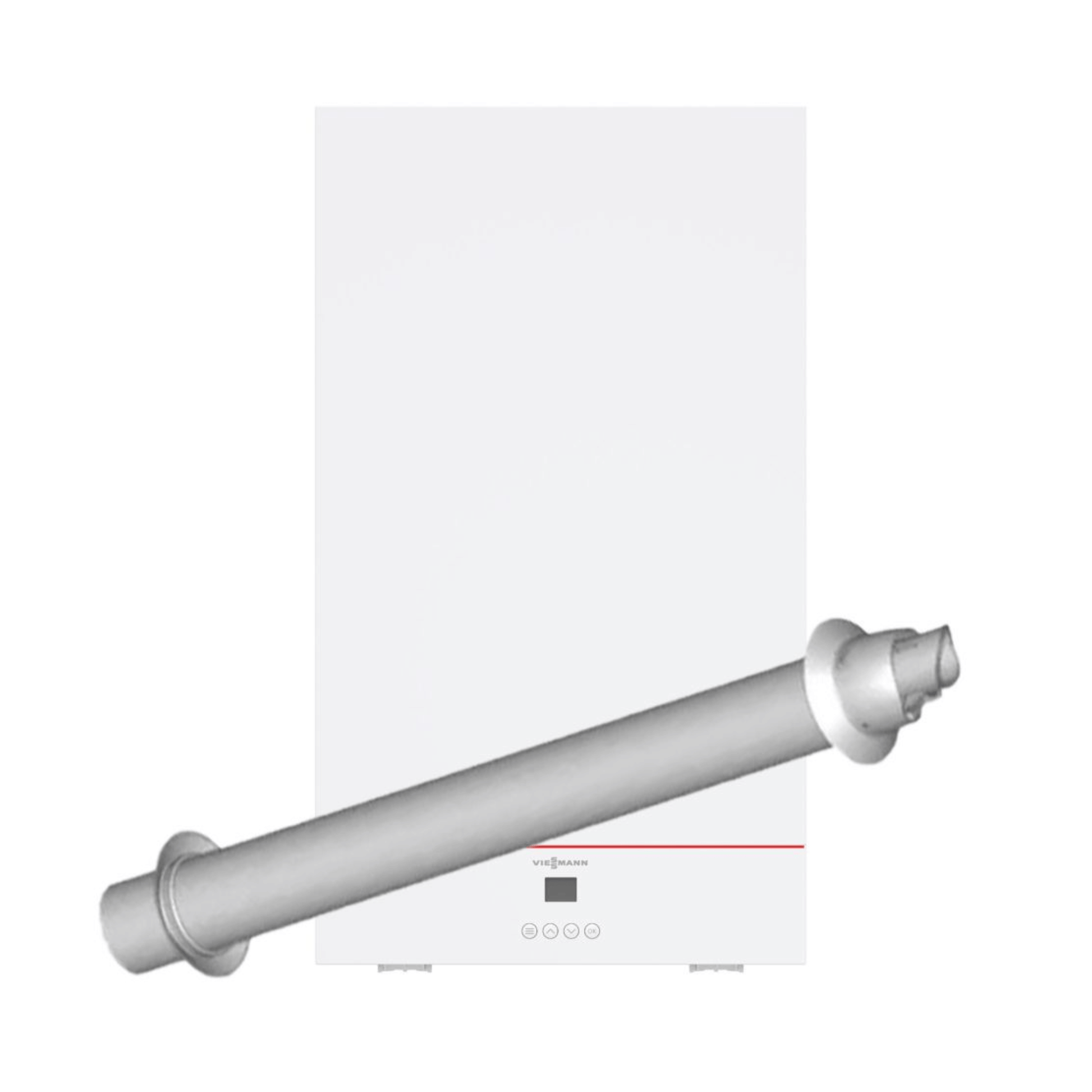 Viessmann Vitodens Classic 24kW PBKB Combi - Combi Boiler & Horizontal Flue - 3210105 + 7946886