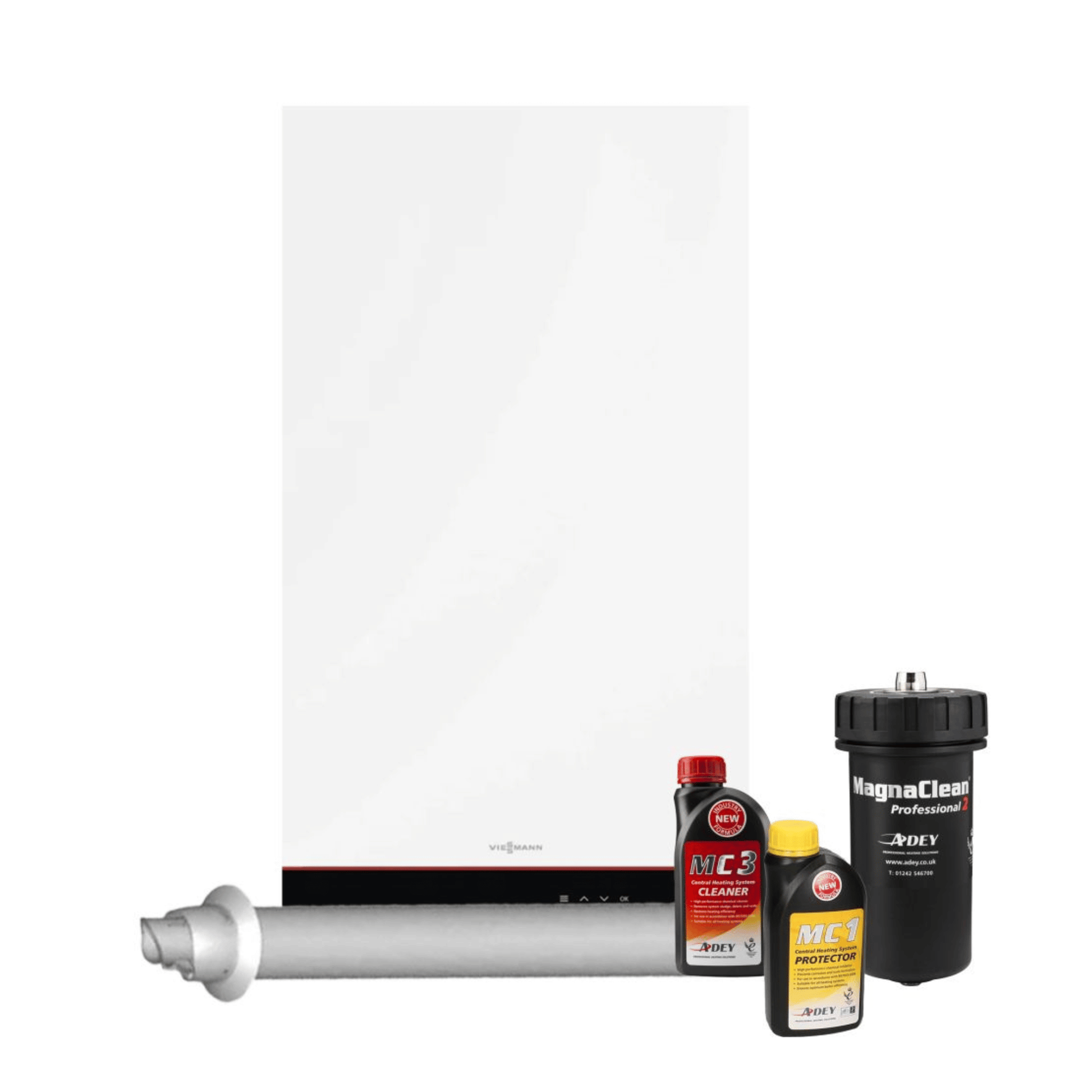 Viessmann Vitodens 100-W 11kW B1GA Heat Only - Heat Only Boiler, Horizontal Flue & MagnaClean Pro2 Filter Pack - 7098661 + 7946886 + CP1-03-00625-01