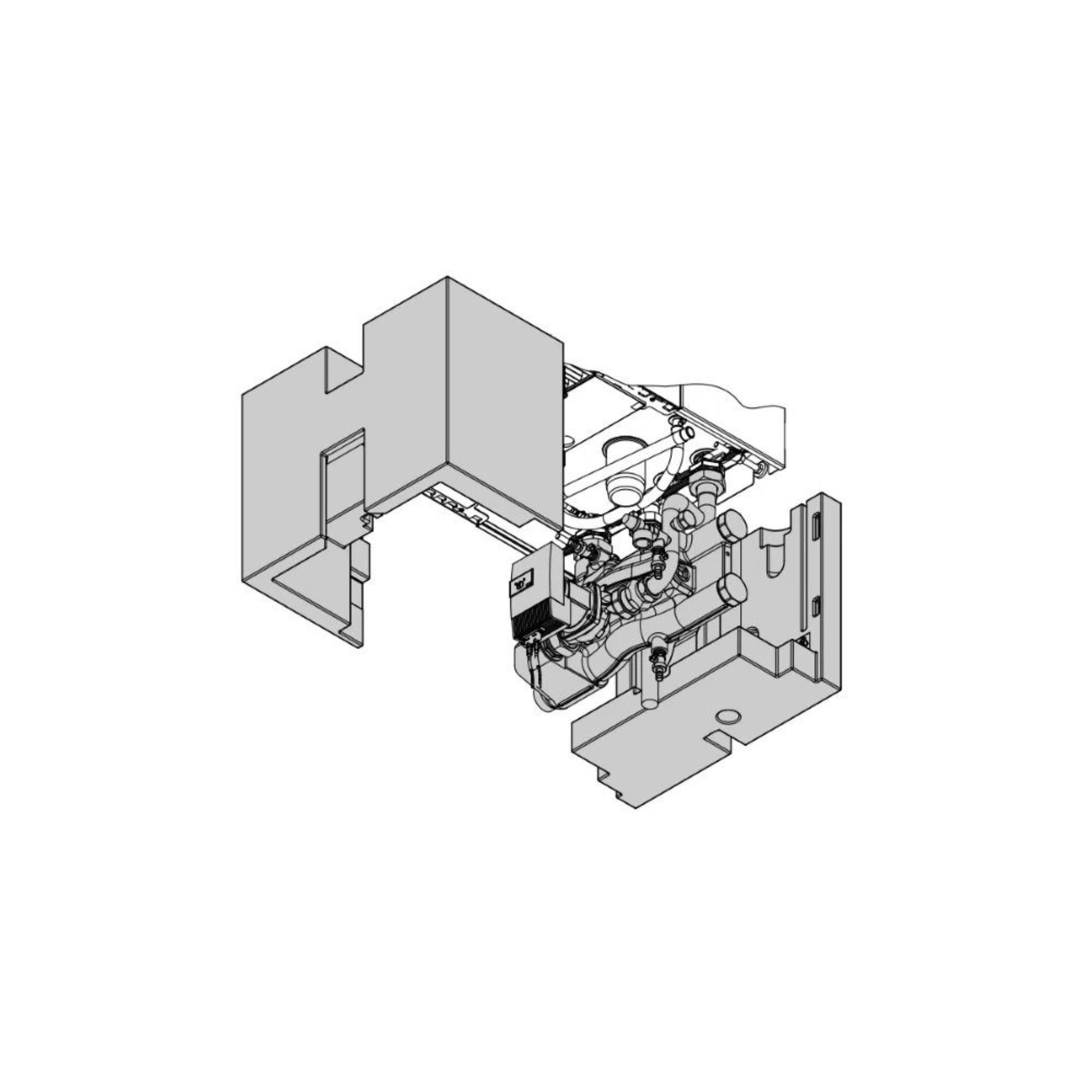 Viessmann Heating Connection Set with High-Efficiency Pump and Low Loss Header for 200-W 120-150kW - 7641141