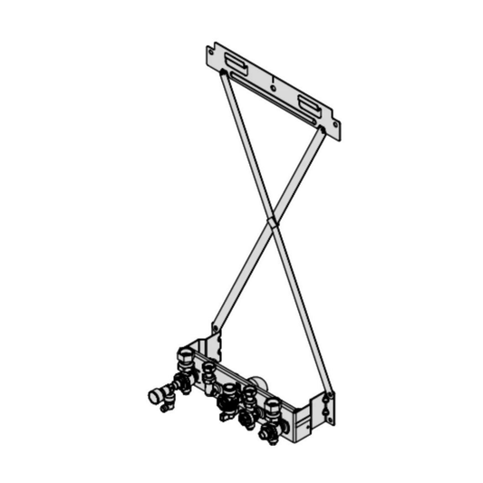 Viessmann Vitodens 100 & 200 Combi Boiler PlusBus Surface Mounting Pre-Plumbing Jig - ZK04919