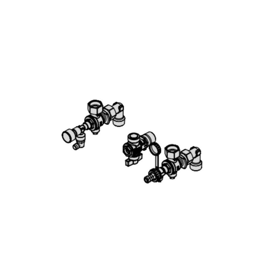 Viessmann Vitodens 200-W System Boiler Surface Mounting Valves / Fittings Pack - ZK04669