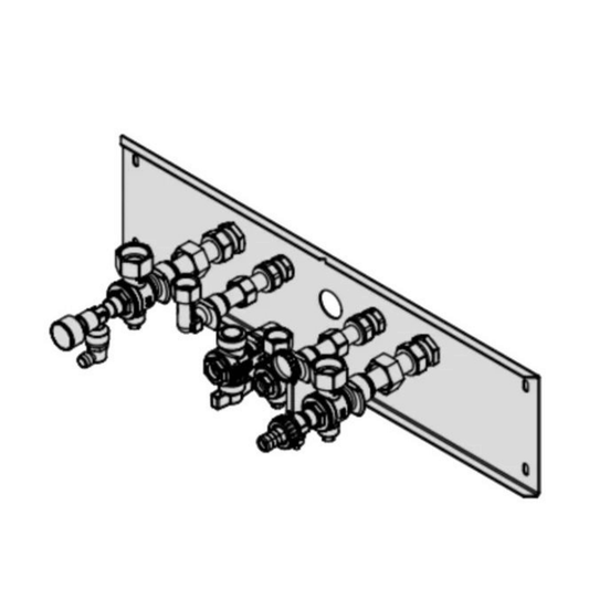 Viessmann Vitodens 200-W Combi Boiler Flush Mounting Valves / Fittings Pack with Backplate for Stud Walls - ZK04926