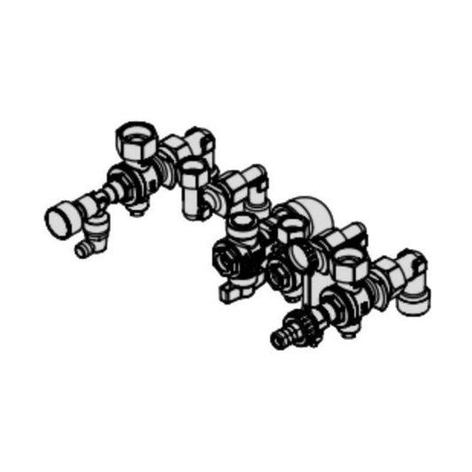 Viessmann Vitodens 200-W Combi Boiler Surface Mounting Valves / Fittings Pack - ZK04925