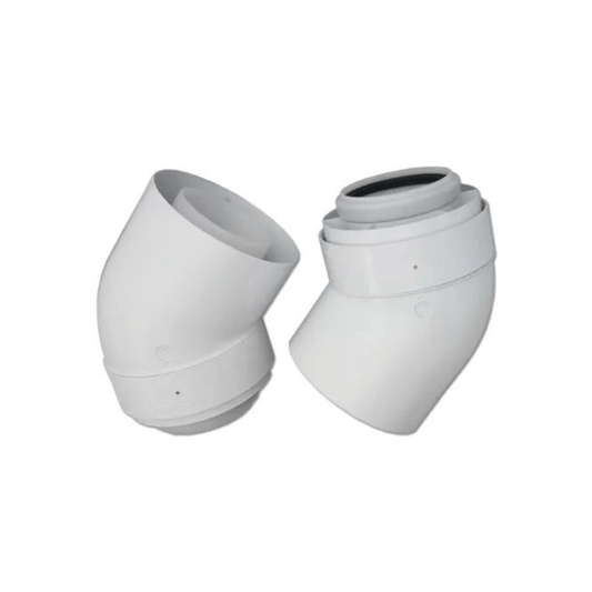 Viessmann 45 Degree Flue Bend - Pair - 60/100 - 7373227