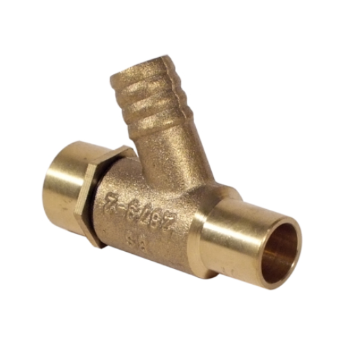 Brass - Lockshield Drain Off Cock - Type A - BS2879 - 15mm