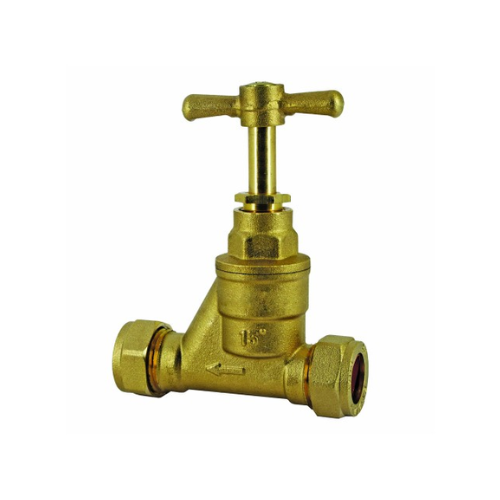 Brass - Stopcock - C x C - BS1010 - 42mm - WRAS Approved