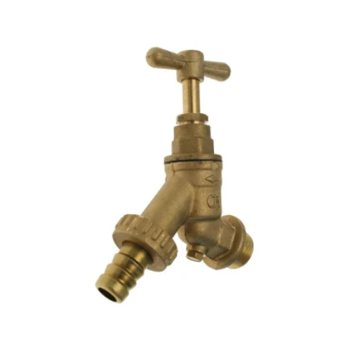 DZR Brass - Hose Union Bib Tap with Double Check - 3/4"