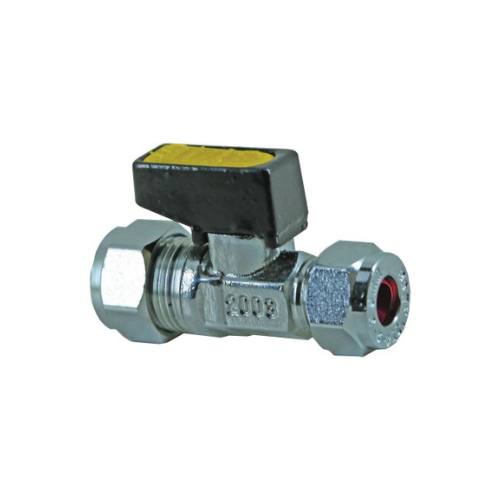 Mini Ball Valve - Reducing Straight - C x C - 15mm x 8mm