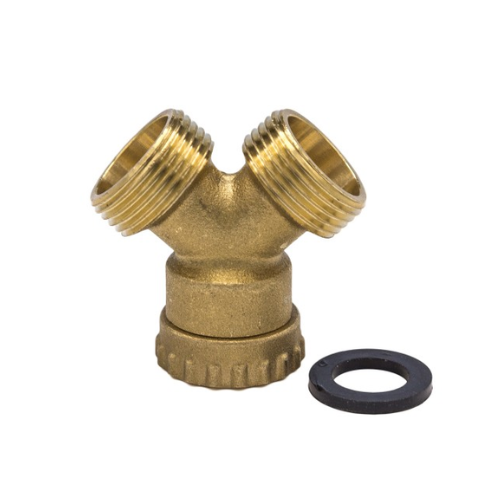 Brass - Inlet Hose Y Piece - 3/4"