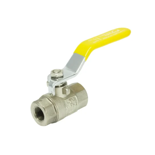 Lever Ball Valve - Yellow Handle - 2" - Gas Approved