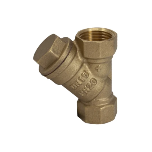 Brass - Oil Y-Strainer - F x F - 1/2"