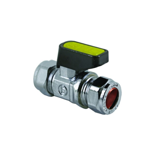 Mini Ball Valve - Straight - C x C - 15mm