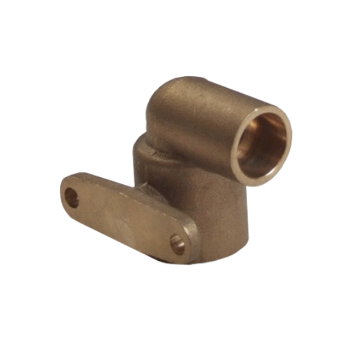 End Feed - Angled Wallplate Adaptor - 15mm x 1/2"