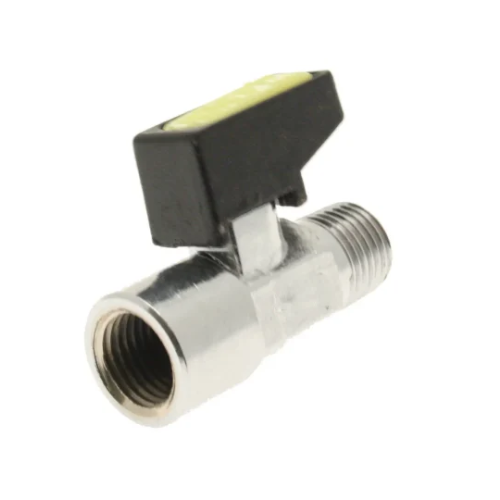 Mini Ball Valve - Straight - M x F - 3/8"