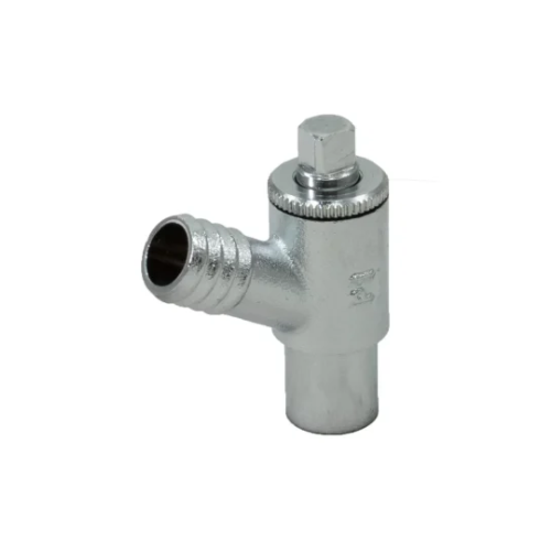 Brass Chrome Plated - Drain Off Cock - Type A - BS2879 - 15mm