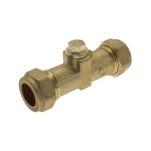 DZR Brass - Double Check Valve - 28mm - WRAS Approved