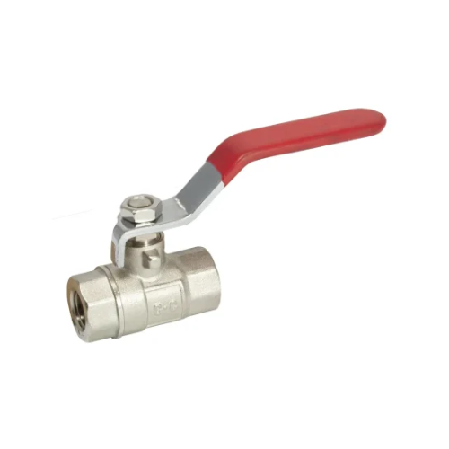 Lever Ball Valve - Red Handle - 1/2"