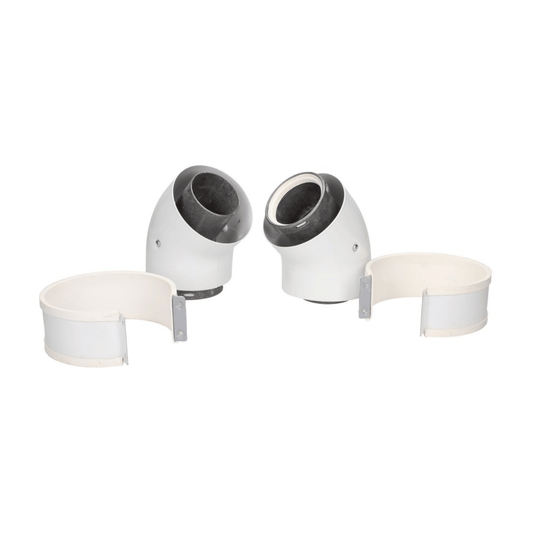 Vokera 45 Degree Standard Efficiency Flue Bends - Pair - 20163332