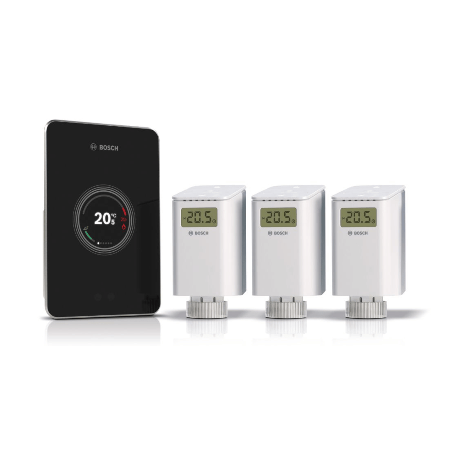 Worcester Bosch EasyControl Thermostat & Smart TRV Set - Black - 7736701556