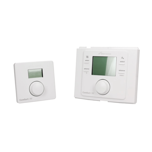 Worcester Comfort 1 RF Wireless Room Stat & Plug-in Twin Channel Programmer - 7733600001