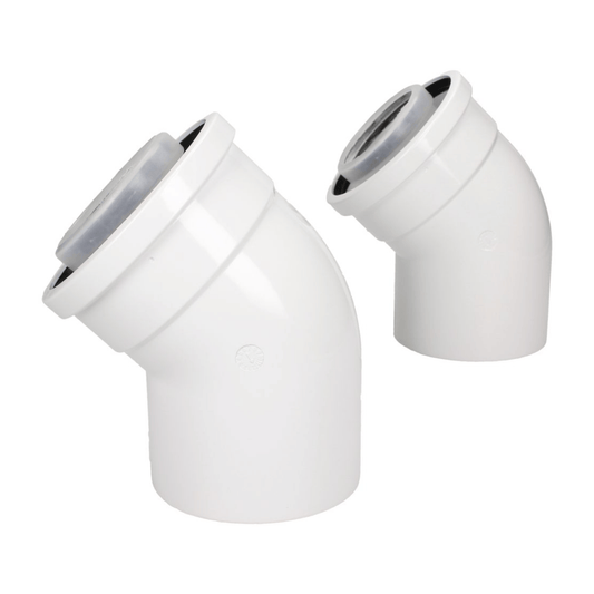 Worcester 45 Degree Flue Bends - Pair - 7716191085