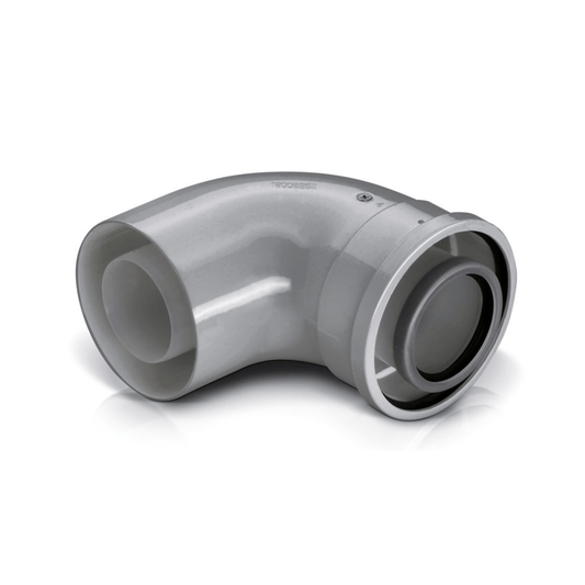 Worcester 90 Degree Flue Bend - Silver - 7738112874