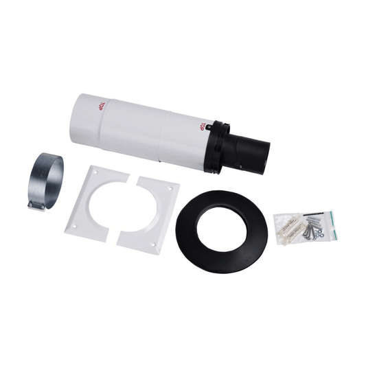 Worcester Oilfit Short Telescopic Flue - 80/125 - 360mm - 460mm - 7716190062