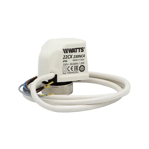 Watts Actuator - 4 Wire - Normally Closed - 230 Volt - 22CX230NC4