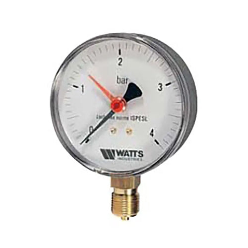 Watts Type MA50/4 Pressure Gauge 0-4 Bar - 1/4" Bottom Entry - 312104