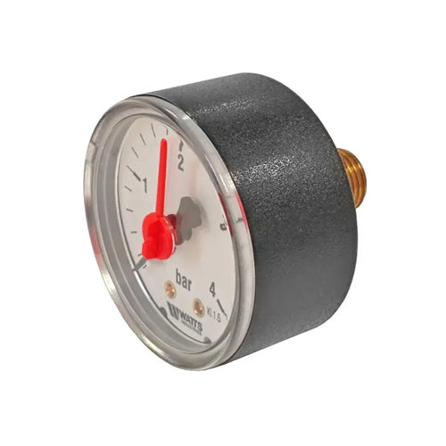 Watts Type MA50/4 Pressure Gauge 0-4 Bar - 1/4" Rear Entry - 310104