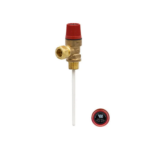 Watts Fully Automatic Pressure & Temperature Relief Valves - 7 Bar - 1/2" M x 15mm - 68400