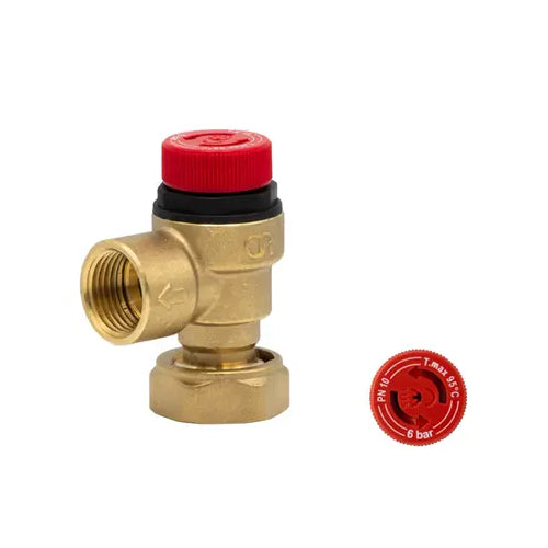 Zip Pressure Relief c/w Loose Nut Connection - 6 Bar