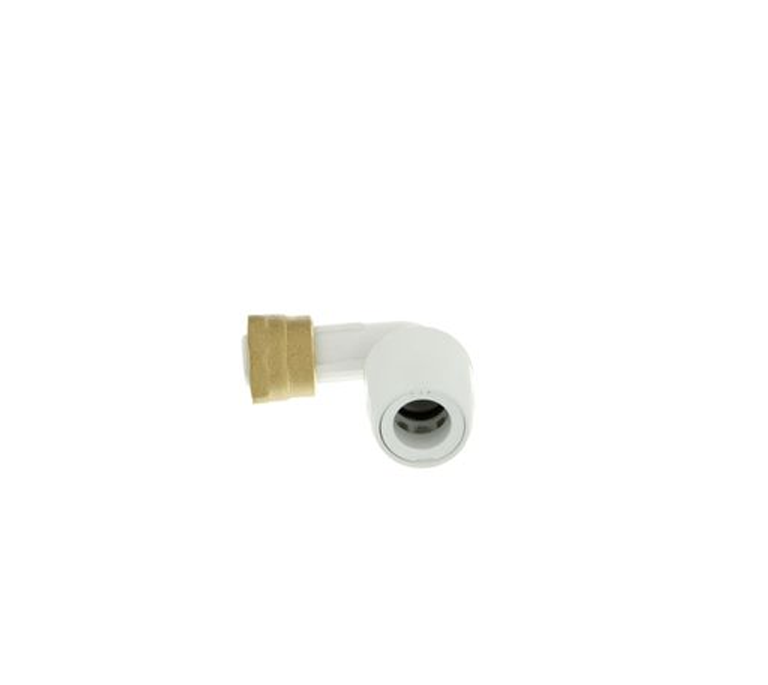 Hep2O Bent Tap Connector - Brass Nut - 15mm x 1/2" - HD27/15W