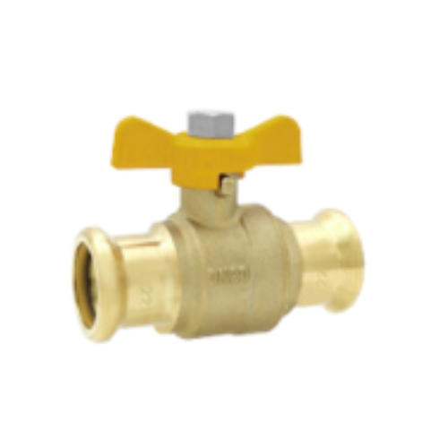M-Press Fittings - Brass Gas - Butterfly Ball Valve - 22mm