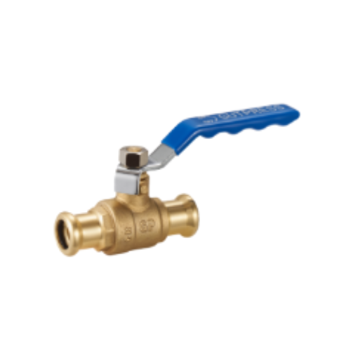 M-Press Fittings - Brass Water - Lever Ball Valve - Dual Handle (Blue & Red Handle) - 22mm