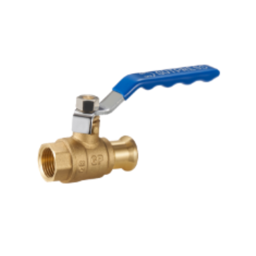 M-Press Fittings - Brass Water - Lever Ball Valve - Female - Dual Handle (Blue & Red Handle) - 54mm x 2"