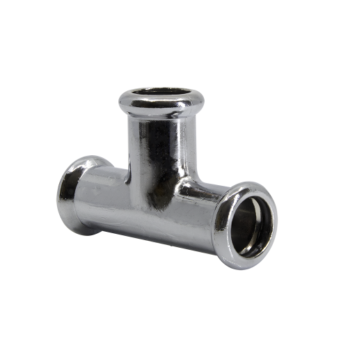 Chrome Copper Water - M-Profile - Press Fit - Equal Tee - 15mm