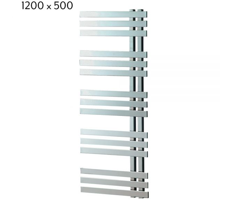 Cobham Towel Radiator - 1200mm x 500mm - Chrome