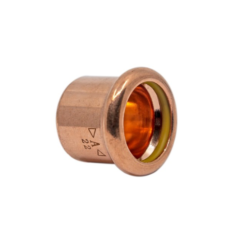 Copper Gas - M-Profile - Press Fit - End Cap - 28mm
